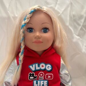 My Life As 18" Poseable Vlogger Doll, Blonde Hair